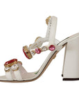 Dolce & Gabbana Keira Crystal-Embellished Ankle Strap Heels