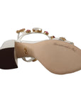 Dolce & Gabbana Keira Crystal-Embellished Ankle Strap Heels