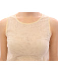 Dolce & Gabbana Elegant Beige Tank Top Blouse
