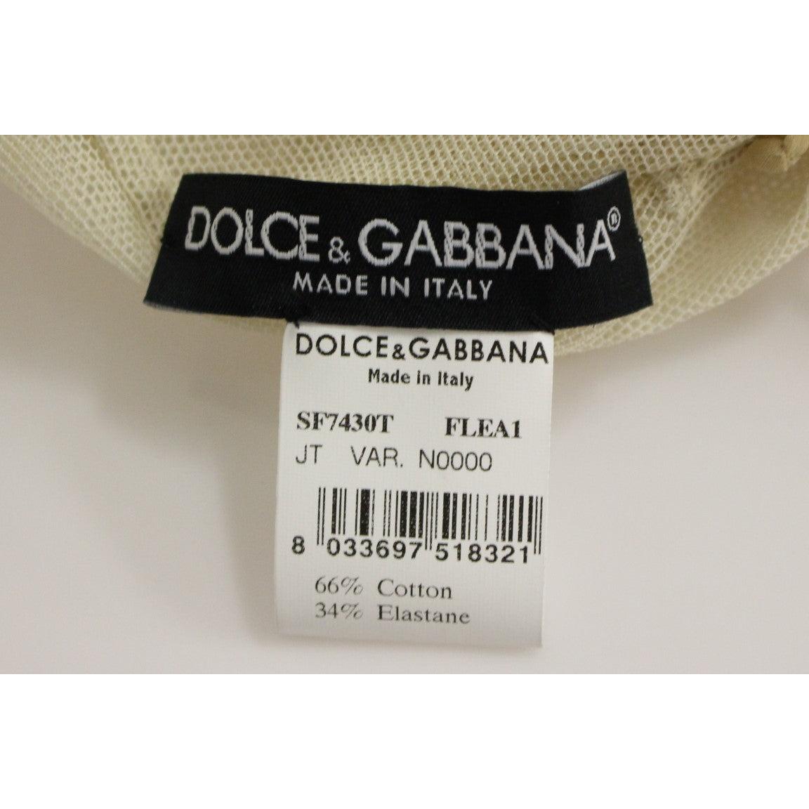 Dolce & Gabbana Elegant Beige Tank Top Blouse