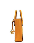 Michael Kors Mercer XS Honeycomb Gold Signature PVC North South Shopper Crossbody Bag