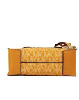 Michael Kors Mercer XS Honeycomb Gold Signature PVC North South Shopper Crossbody Bag