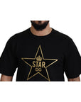 Dolce & Gabbana Gold Star DG Emblem Crewneck Tee
