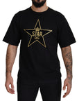 Dolce & Gabbana Gold Star DG Emblem Crewneck Tee