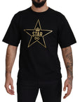 Dolce & Gabbana Gold Star DG Emblem Crewneck Tee