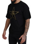 Dolce & Gabbana Gold Star DG Emblem Crewneck Tee