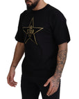 Dolce & Gabbana Gold Star DG Emblem Crewneck Tee