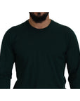 Dolce & Gabbana Elegant Green Crewneck Cashmere Sweater
