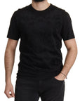Dolce & Gabbana Elegant Black Baroque Crewneck Tee