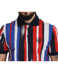 Dolce & Gabbana Elegant Striped Cotton Polo T-shirt