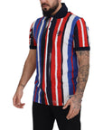Dolce & Gabbana Elegant Striped Cotton Polo T-shirt