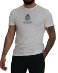 Dolce & Gabbana Chic White Logo Print Cotton Tee