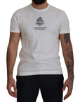 Dolce & Gabbana Chic White Logo Print Cotton Tee