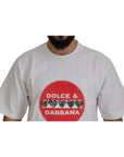 Dolce & Gabbana Chic White Cotton Heart Amor T-shirt