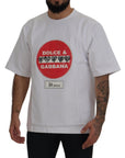 Dolce & Gabbana Chic White Cotton Heart Amor T-shirt