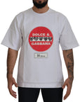 Dolce & Gabbana Chic White Cotton Heart Amor T-shirt