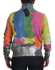 Dolce & Gabbana Multicolor Turtleneck TV Motive Sweater