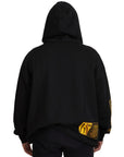 Dolce & Gabbana Elegant Black Cotton Hooded Sweater