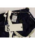 Dolce & Gabbana Blue Sailor Motif Stretch Tank Top