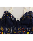 Dolce & Gabbana Blue Sailor Motif Stretch Tank Top