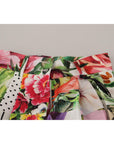 Dolce & Gabbana Multicolor Majolica Floral High-Waist Shorts