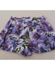 Dolce & Gabbana Elegant Floral High Waist Designer Shorts