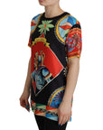 Dolce & Gabbana Glamourous Multicolor Silk Top