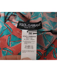 Dolce & Gabbana Chic Pink Sailboat Print Cotton Top