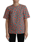Dolce & Gabbana Chic Pink Sailboat Print Cotton Top