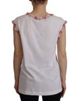 Dolce & Gabbana Chic Sequined Crown Tank Top T-Shirt