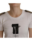 Dolce & Gabbana Elegant Floral Crewneck Cotton Tee