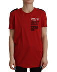 Dolce & Gabbana Elegant Red Crewneck Cotton Tee