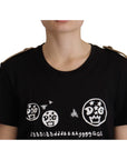 Dolce & Gabbana Chic Black Logo Cotton Tee for Women