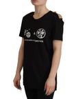Dolce & Gabbana Chic Black Logo Cotton Tee for Women