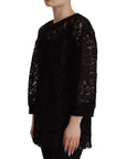 Dolce & Gabbana Elegant Black Long Sleeve Blouse Top