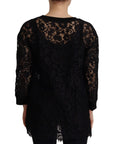 Dolce & Gabbana Elegant Black Long Sleeve Blouse Top