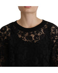 Dolce & Gabbana Elegant Black Long Sleeve Blouse Top