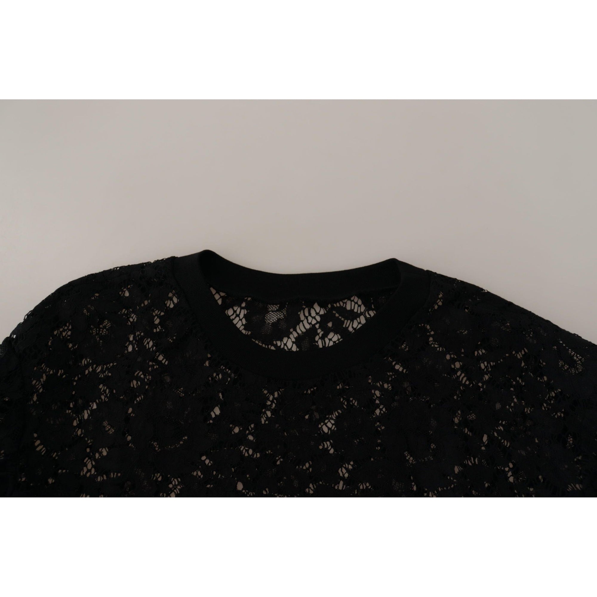 Dolce & Gabbana Elegant Black Long Sleeve Blouse Top