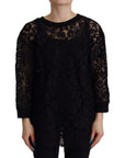 Dolce & Gabbana Elegant Black Long Sleeve Blouse Top
