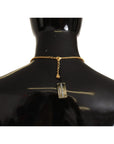 Dolce & Gabbana Glamorous Gold Crystal Charm Necklace