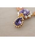 Dolce & Gabbana Elegant Floral Crystal Statement Necklace