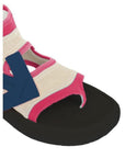 Off-White Fuchsia Neoprene Suede Sandals