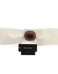 Dolce & Gabbana Embellished Snap Button Waist Belt