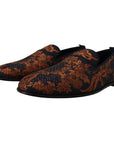 Dolce & Gabbana Elegant Floral Slip-On Loafers