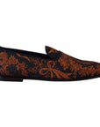 Dolce & Gabbana Elegant Floral Slip-On Loafers
