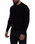 Dolce & Gabbana Elegant Black Logo Wool Sweater