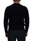 Dolce & Gabbana Elegant Black Logo Wool Sweater
