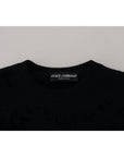 Dolce & Gabbana Elegant Black Logo Wool Sweater