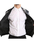 Dolce & Gabbana Elegant Banana Leaf Print Silk Bomber Jacket