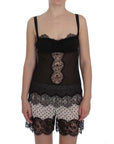Dolce & Gabbana Elegant Silk Floral Lace Babydoll Chemise
